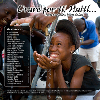 Project Piece: Choral Haiti Aid Song CD Cover Design by Silvia Reinhardt Portfolio,  UX/UI/Interaction Designer