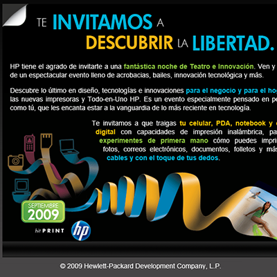 Project Piece: Technology Demonstration LATAM Event Invite by Silvia Reinhardt Portfolio,  UX/UI/Interaction Designer