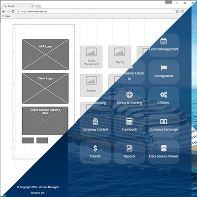 Project Piece: Cruise Industry Proprietray Software Design by Silvia Reinhardt Portfolio,  UX/UI/Interaction Designer