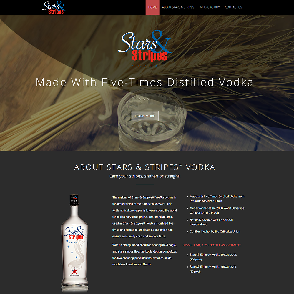 Project Piece: Premium Liquor Brand Product Site by Silvia Reinhardt Portfolio,  UX/UI/Interaction Designer